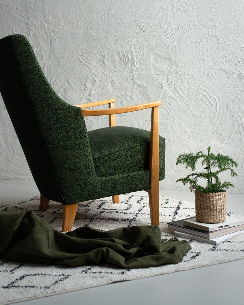 Kunnostettu Havui-nojatuoli